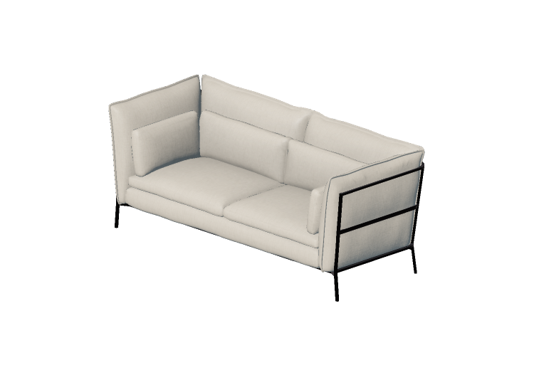 Sofás 3D - Sofá em tecido - Cappellini - Basket - BKT3 -... Sofás 3D - Sofá em tecido - Cappellini - Basket - BKT3 -...