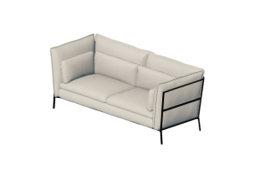3D Sessel und Sofas - Stoffsofa - Cappellini - Basket - BKT3
