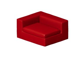 Divani 3D - Divano in tessuto - Cappellini - Cuba 25 - CUS24