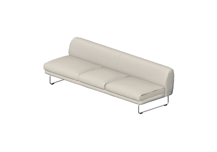 Sofás 3D - Sofá em tecido - Cappellini - Elan - EN3 -... Sofás 3D - Sofá em tecido - Cappellini - Elan - EN3 -...