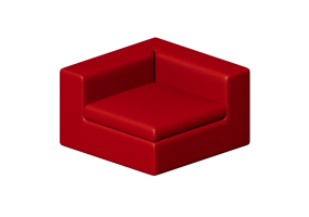 Poltronas y Sof&aacute;s 3D - Sof&aacute; de tela - Cappellini - Cuba 25 - CU253