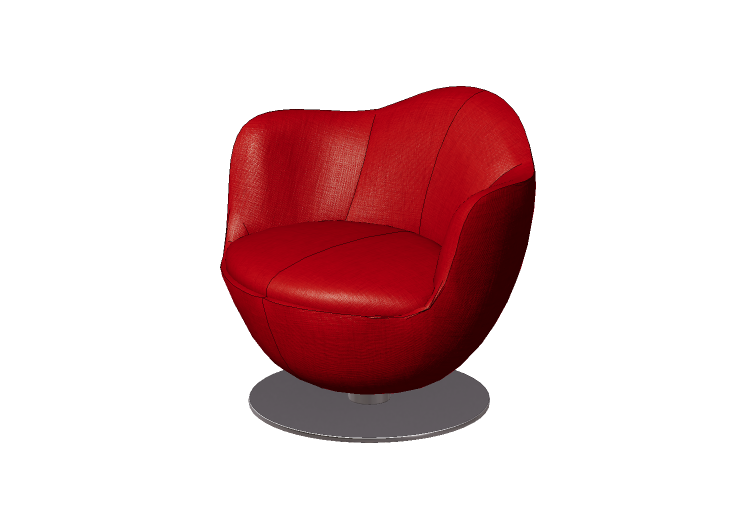 Sofás 3D - Poltrona em tecido - Cappellini - Dalia - DL1 -... Sofás 3D - Poltrona em tecido - Cappellini - Dalia - DL1 -...