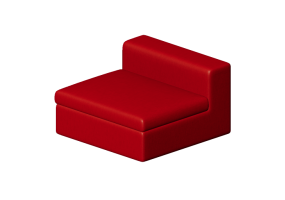 Poltronas y Sof&aacute;s 3D - Sof&aacute; de tela - Cappellini - Cuba 25 - CU256