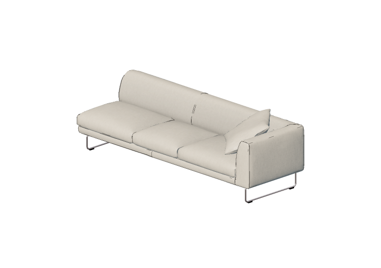 Sofás 3D - Sofá em tecido - Cappellini - Elan - EN14 -... Sofás 3D - Sofá em tecido - Cappellini - Elan - EN14 -...