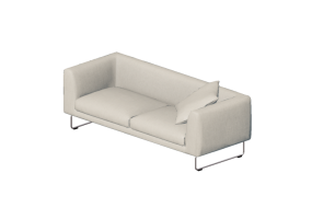 3D Sessel und Sofas - Stoffsofa - Cappellini - Elan - EN2