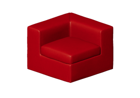 Sof&aacute;s 3D - Sof&aacute; em tecido - Cappellini - Cuba 25 - CUS30