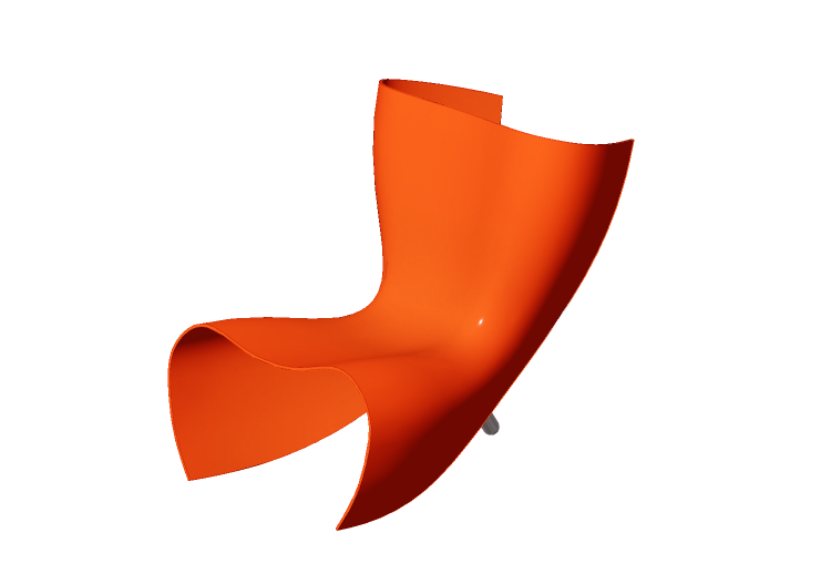 Sofás 3D - Poltrona de plástico - Cappellini - Felt - FC1I... Sofás 3D - Poltrona de plástico - Cappellini - Felt - FC1I...