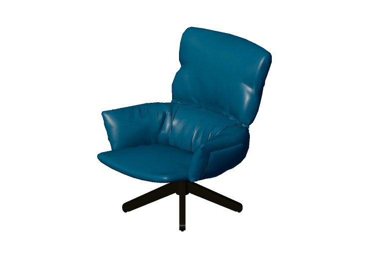 Sofás 3D - Poltrona em tecido - Cappellini - Lud’o - LU4 -... Sofás 3D - Poltrona em tecido - Cappellini - Lud’o - LU4 -...
