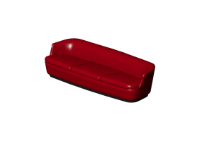 3D Sessel und Sofas - Stoffsofa - Cappellini - Orla - ORL3