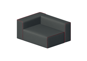 3D Sessel und Sofas - Stoffsofa - Cappellini - Panda Sofa - PALR12BD