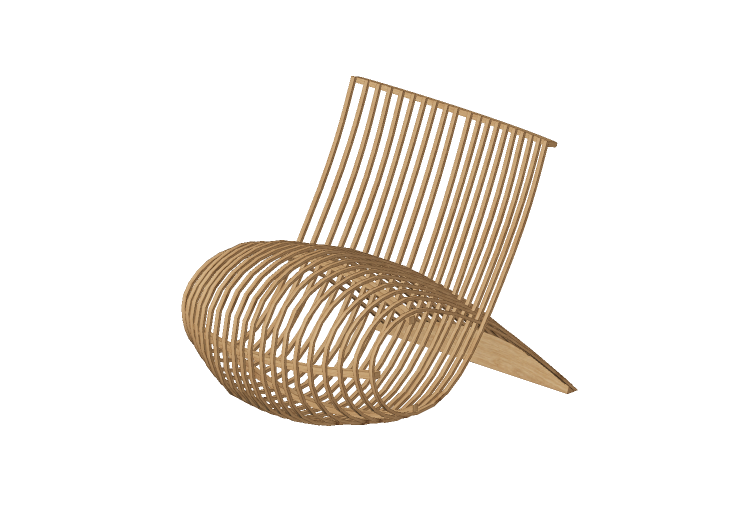 Divani 3D - Poltrona in legno - Cappellini - Wooden Chair -... Divani 3D - Poltrona in legno - Cappellini - Wooden Chair -...