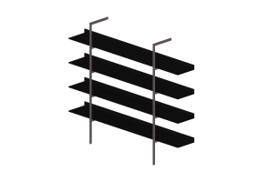 3D Bookshelves and Containers - Wood Bookshelf - Cappellini - Aliante - ALI3
