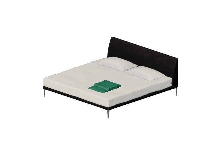 Letti 3D - Letto matrimoniale - Cappellini - Bed - NB200 -... Letti 3D - Letto matrimoniale - Cappellini - Bed - NB200 -...