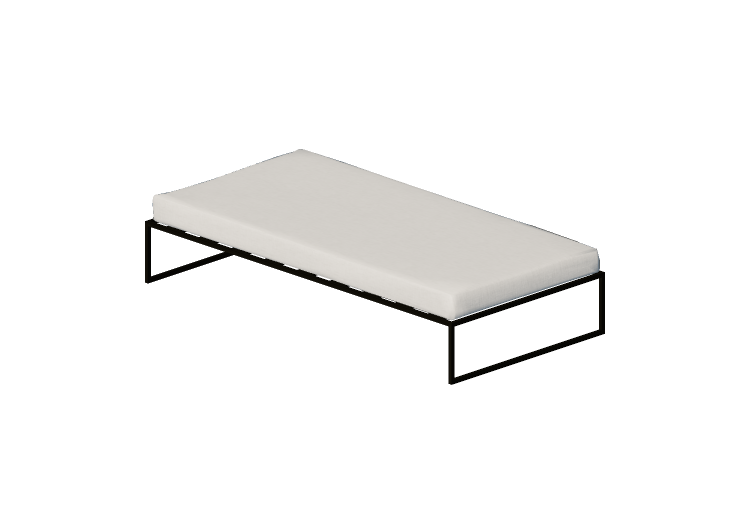 3D Betten und Nachttische - Einzelbett - Cappellini -... 3D Betten und Nachttische - Einzelbett - Cappellini -...
