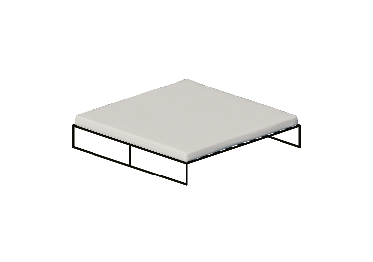 3D Betten und Nachttische - Doppelbett - Cappellini -... 3D Betten und Nachttische - Doppelbett - Cappellini -...