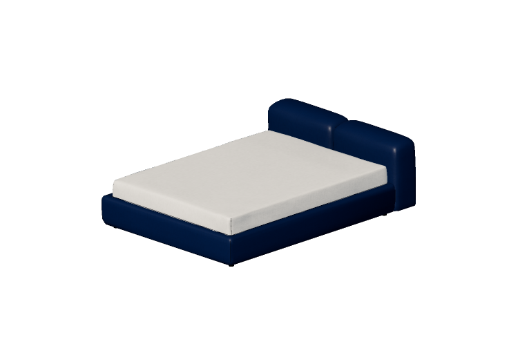 Camas y Mesitas de noche 3D - Cama de tela - Cappellini -... Camas y Mesitas de noche 3D - Cama de tela - Cappellini -...