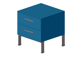 Armadi 3D - Cassettiera in legno laccato - Cappellini - Brest - B2CQ5Q - B2CQ5QB