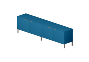 Armoires 3D - Commode en bois laqu&eacute; - Cappellini - Brest - B4AW6Q - B4AW6QB