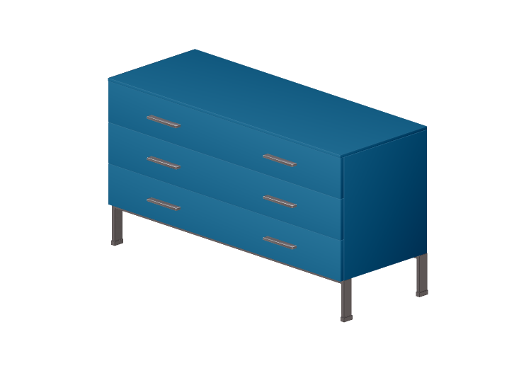 Armadi 3D - Cassettiera in legno laccato - Cappellini -... Armadi 3D - Cassettiera in legno laccato - Cappellini -...