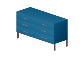 3D Schr&auml;nke und Kommoden - Kommode aus lackiertem Holz - Cappellini - Brest - B3CV6Q - B3CV6QB