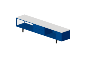 3D Furniture - Wood Cabinet - Cappellini - Easy - EAS4