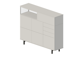Móveis 3D - Móvel de madeira - Cappellini - Easy - EAS18