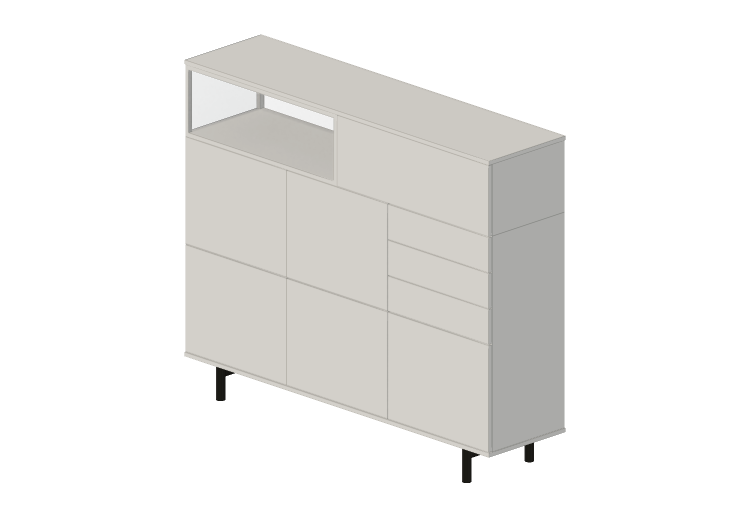 Móveis 3D - Móvel de madeira - Cappellini - Easy - EAS18 -... Móveis 3D - Móvel de madeira - Cappellini - Easy - EAS18 -...