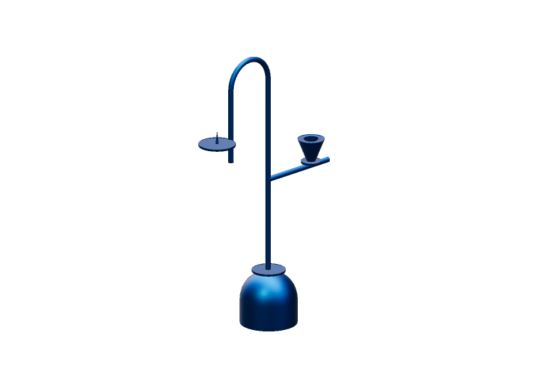 Accesorios 3D - Portavelas - Cappellini - Blue... Accesorios 3D - Portavelas - Cappellini - Blue...