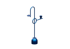 3D Zubeh&ouml;r - Kerzenhalter - Cappellini - Blue Candleholders - PO1704