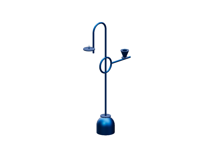 Accesorios 3D - Portavelas - Cappellini - Blue... Accesorios 3D - Portavelas - Cappellini - Blue...