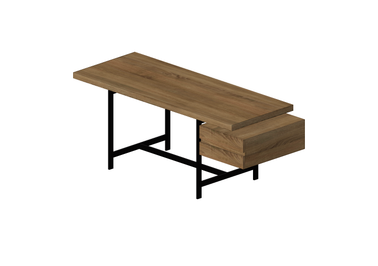 Bureaux 3D - Bureau en bois - Cappellini - Lochness - LH10R... Bureaux 3D - Bureau en bois - Cappellini - Lochness - LH10R...