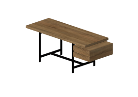 3D Schreibtische - Schreibtisch aus Holz - Cappellini - Lochness - LH10R