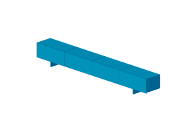 Bookshelves and Containers 3D - Lacquered wooden container - Cappellini - Uni - UN4BQ