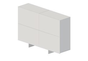 Librerie e Contenitori 3D - Contenitore in legno laccato - Cappellini - Uni - UN7Q