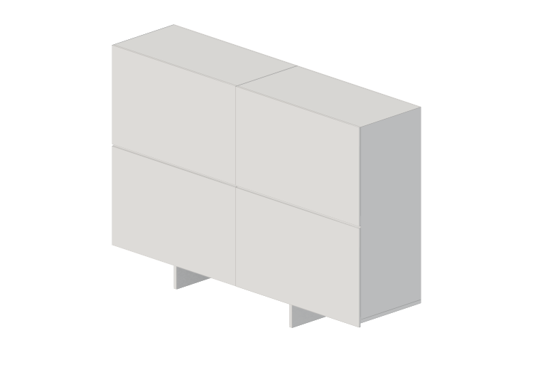 3D Bücherregal und Behälter - Sideboard aus lackiertem Holz... 3D Bücherregal und Behälter - Sideboard aus lackiertem Holz...