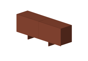 Librer&iacute;as y Contenedores 3D - Contenedor de madera lacada - Cappellini - Uni - UN5Q
