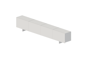 Bookshelves and Containers 3D - Lacquered wooden container - Cappellini - Uni - UN6Q
