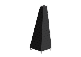 Biblioth&egrave;que 3D - Meuble en verre - Cappellini - Pyramid - PC16