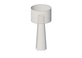 L&acirc;mpada de assoalho 3D - Lumin&aacute;ria - Cappellini - Big Shadow - PO9810