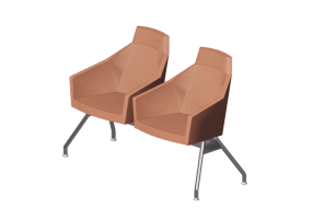 3D Sessel und Sofas - Doppelsessel aus Stoff - Casala - Parker - 2799 - 11