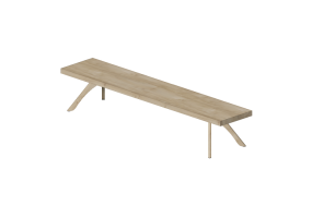 3D Chairs - Wooden bench - Cavaletti - Duo - 36075