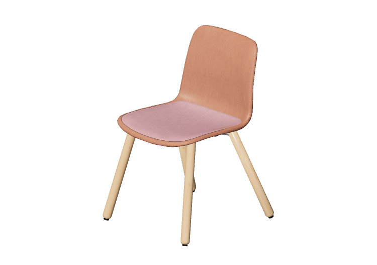 3D Chairs - Chair with fabric seat - Cavaletti - Match -... 3D Chairs - Chair with fabric seat - Cavaletti - Match -...