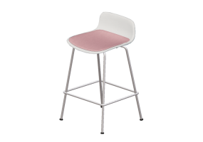 Sedie 3D - Sedia con seduta in plastica - Cavaletti - Match - 46062