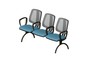 Sillas 3D - Sillas con asiento de tela - Cavaletti - Flip - 43110