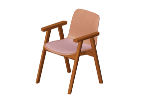Cadeira 3D - Cadeira com assento em tecido - Cavaletti - Match - 46476