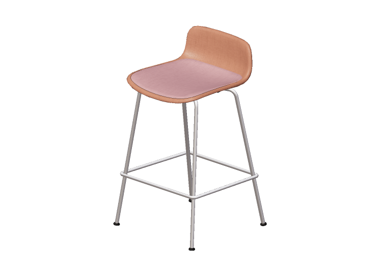 3D Chairs - Stool with fabric seat - Cavaletti - Match -... 3D Chairs - Stool with fabric seat - Cavaletti - Match -...