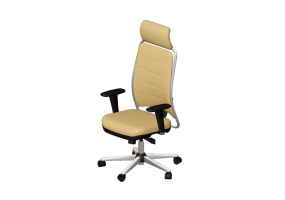Cadeira 3D - Cadeira com assento de couro - Cavaletti - New Net - 16501AC