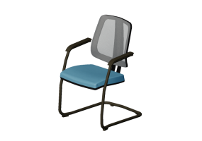 Sillas 3D - Silla con asiento de tela - Cavaletti - Flip - 43106SI