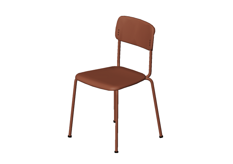 Sedie 3D - Sedia con seduta in plastica - Cavaletti - Joy -... Sedie 3D - Sedia con seduta in plastica - Cavaletti - Joy -...
