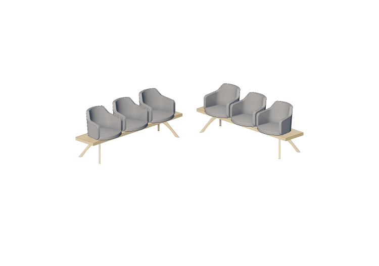 Chaises 3D - Composition de chaises et tables - Cavaletti -... Chaises 3D - Composition de chaises et tables - Cavaletti -...